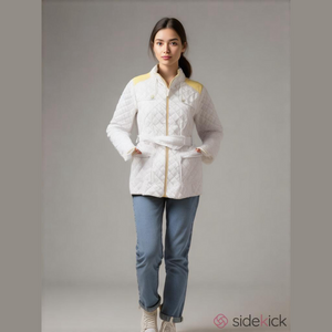 Y2K Esprit Quilted Jacket M Color Block Puffer Packable Ski Resort Cruise